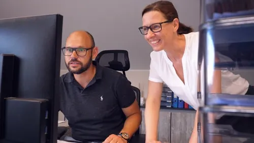 Strüder Mitarbeiter im Gespräch